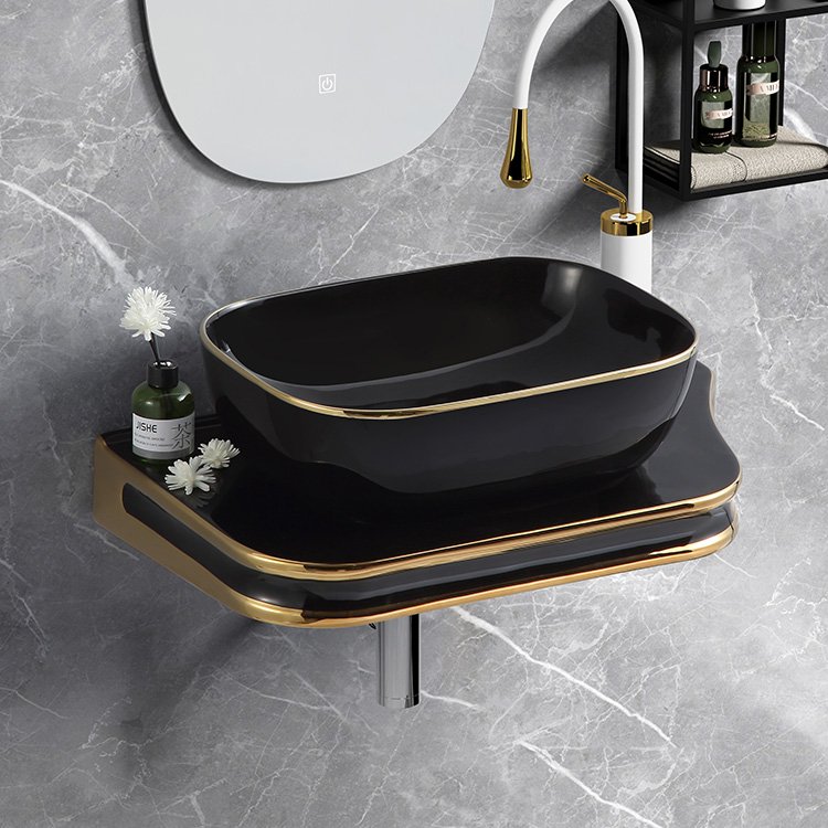 Giltedge Wall-Mounted Basin Set
